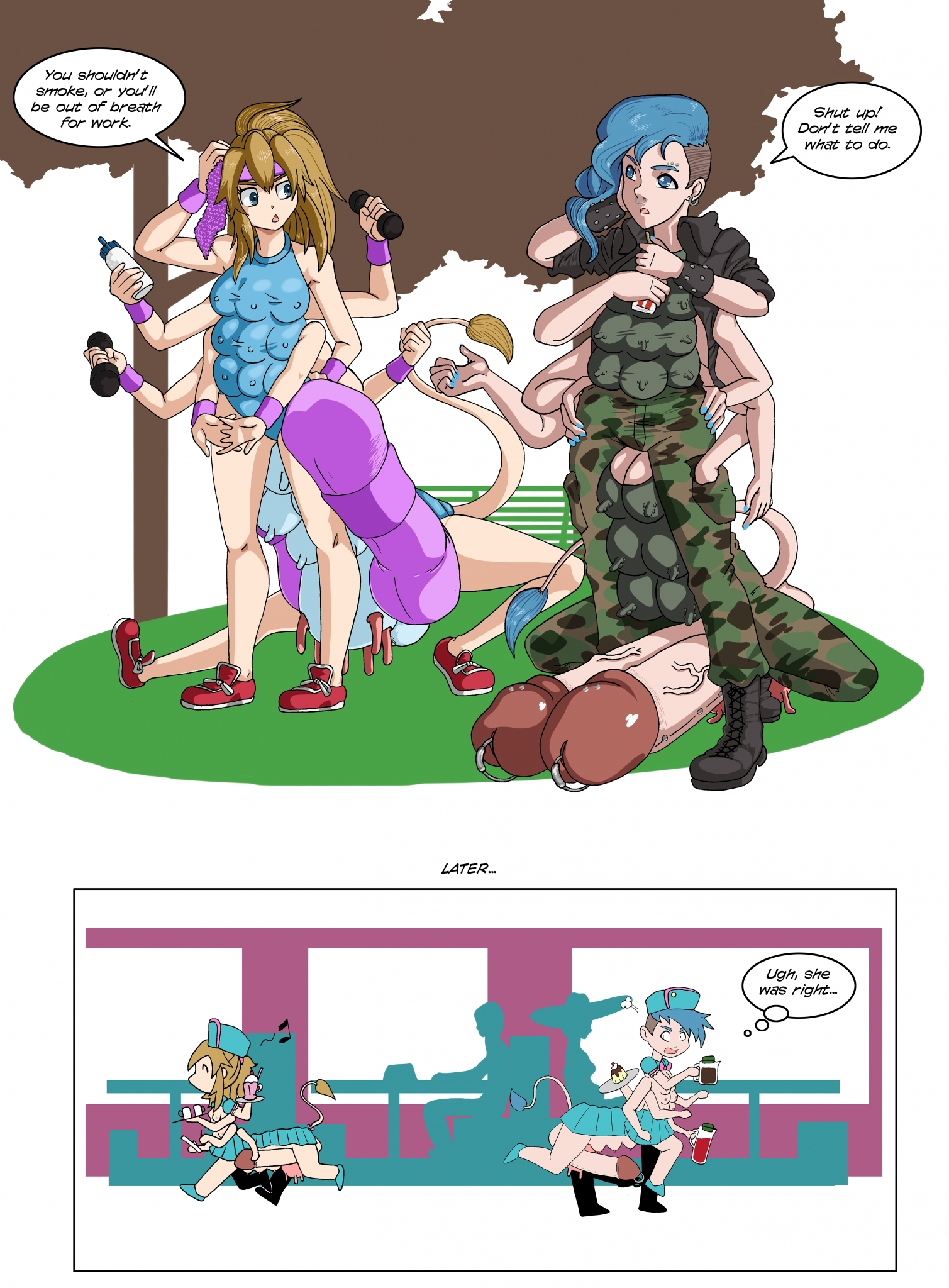 A Lifestyle Difference
Drawn by [url=https://twitter.com/Tsuchihara_k]Tsuchihara[\url]
Keywords: Christa;Blair