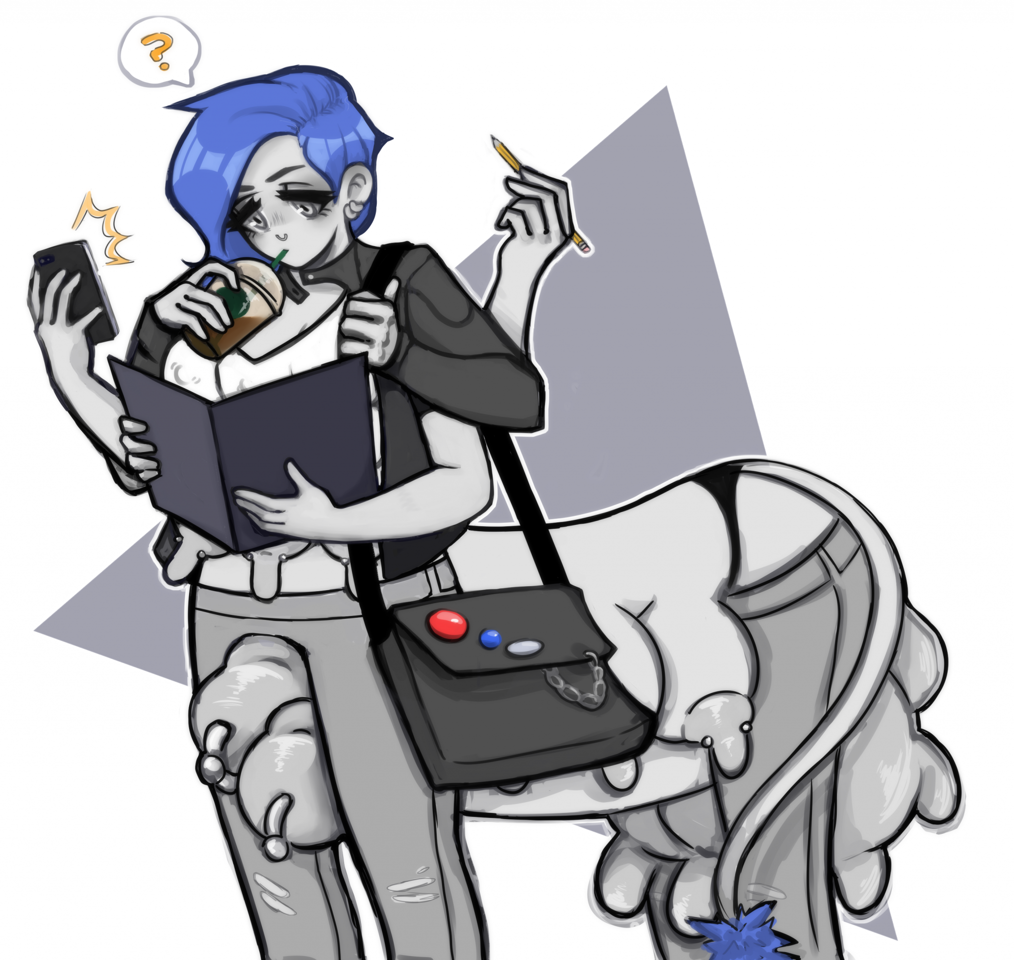 Studying on the Go
Drawn by PemmyP
Keywords: Blair