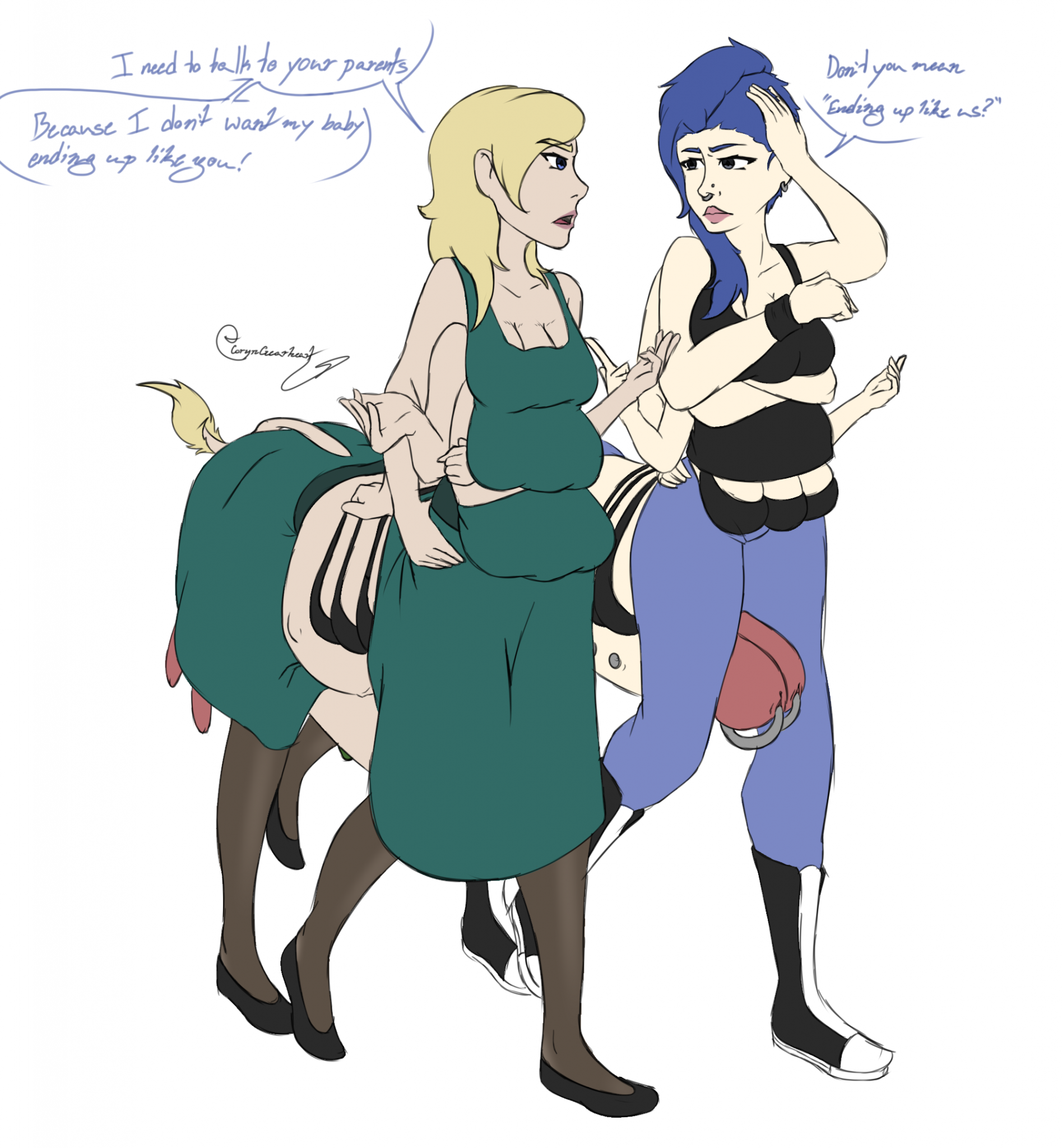 Troubles Between the Diner Girls
Drawn by [url=https://twitter.com/CorynGearheart]CorynGearheart[\url]
Keywords: Blair;Vanilla