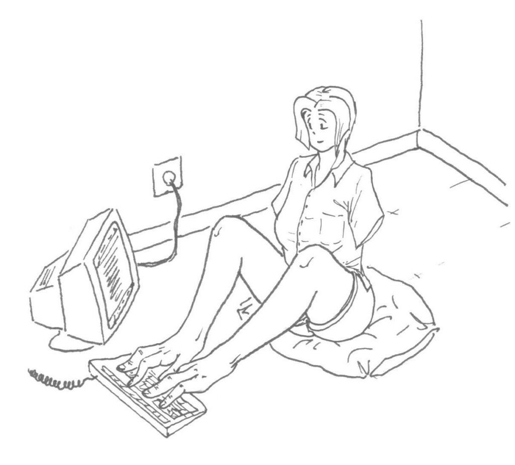  Llego el verano, y dejamos las clases. A cada dia que pasaba aprendia a hacer mas cosas con mis pies... Ya escribia a maquina y todo!! Mis pechos extra se desarrollaron hasta la misma talla que los originales, los cuales habian crecido tambien un par de tallas. Era una sensacion bastante extraña, pero agradable. Cuando levantaba las piernas, notaba la carne caliente y blandita en mis muslos, donde antes no habia nada,  y eran tan sensibles... jeje, las chicas me entendereis.
