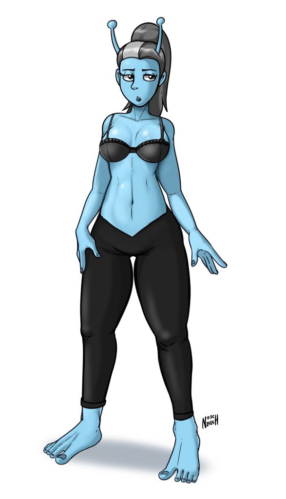 Jennifer shirtless
Art by Nosch, 2021
